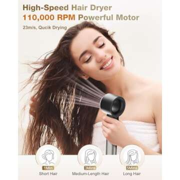 7MAGIC Hair Dryer Brush & 6 in 1 Hair Styler, Silver, 110 Volts, 1200 Watts, Ionic Technology, Fast Drying, Multi Styler for Straight, Wavy, Curly, and Coily Hair