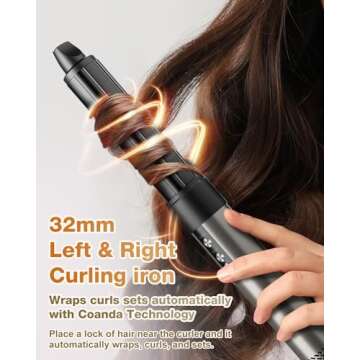 7MAGIC Hair Dryer Brush & 6 in 1 Hair Styler, Silver, 110 Volts, 1200 Watts, Ionic Technology, Fast Drying, Multi Styler for Straight, Wavy, Curly, and Coily Hair