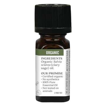 Aura Cacia Clary Sage Essential Oil 100% Pure and Organic