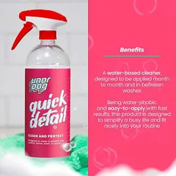Undrdog Quick Detail: Hydrophobic Spray Wax for Easy Cleaning