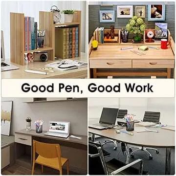 BYSOU Ballpoint Pens, 4pcs Rose Gold Metal Pen Refills Bling Dynamic Liquid Sand Pen Black Ink for Office Supplies