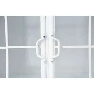 Creative Co-Op Metal Shelves & Cabinets in Azure White