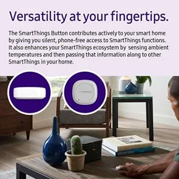 SAMSUNG SmartThings GP-U999SJVLEAA Remote Button, White
