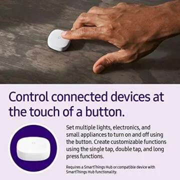 SAMSUNG SmartThings GP-U999SJVLEAA Remote Button, White