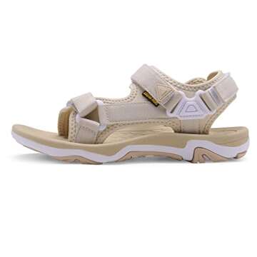 DREAM PAIRS Womens Arch Support Hiking Sandal Sport Outdoor Athletic Comfortable Summer Beach Water ...