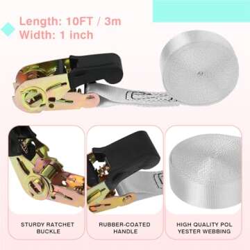 TOPNEW 12 Ninja Tree Climbing Holds for Kids Climber, Tree Climbing Kit with 6 Ratchet Straps for Outdoor Ninja Warrior Obstacle Course Training, Pastel Color