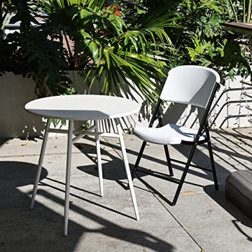 Elevon Folding Heavy Duty Plastic Chair 2-Pack for Events