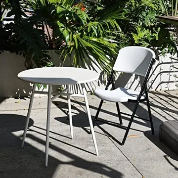 Elevon Folding Heavy Duty Plastic Chair 2-Pack for Events