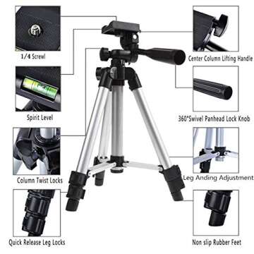 B-Land 5.7” Ring Light with Tripod Stand for YouTube Video and Makeup, Mini LED Camera Light with Cell Phone Holder Desktop LED Lamp with 3 Light Modes & 11 Brightness Level