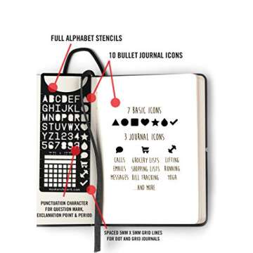 Sketchmark Journal Bookmark: Stainless Steel Journal Bookmark Stencil