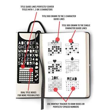 Sketchmark Journal Bookmark: Stainless Steel Journal Bookmark Stencil