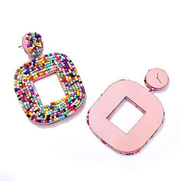 Vibrant XOCARTIGE Bead Drop Earrings for Women