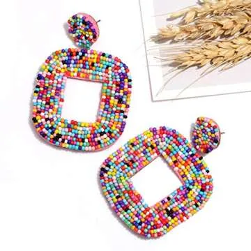 Vibrant XOCARTIGE Bead Drop Earrings for Women