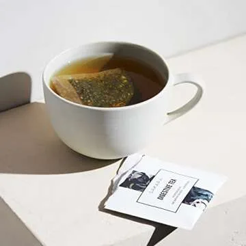 Sakara Superherb Herbal Tea | Digestive | 20pk | Detox, Metabolism, Digestion, Immunity, Healthy Adrenals, Caffeine-Free, Naturally Sweet