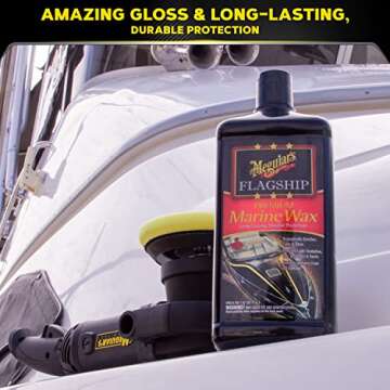 Meguiar's Flagship Premium Marine Wax, Boat Polish and Oxidation Remover - 32 Oz Bottle (Packaging M...