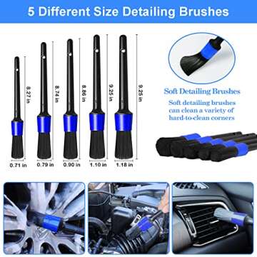 26Pcs Car Detailing Brush Set for Enthusiasts and Pros