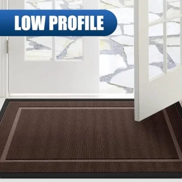 Durable Indoor Outdoor Doormat - 36"x24" Waterproof