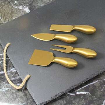 Robinson Gold Cheese Tools (Set of 4 Cheese Knives)