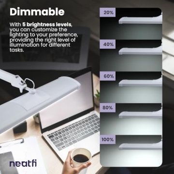 Neatfi Ultra LED Desk Lamp - 3,500 Lumen Adjustable Light
