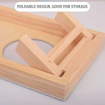 Super Fun, Portable Mini Desktop Cornhole Set of 2,Coated Wood Boards with 4 Red 4 Blue Bags,Wooden Desktop Cornhole Game Set for Travel, Tabletop Mini Bean Bag Toss Game for Kids and Adults