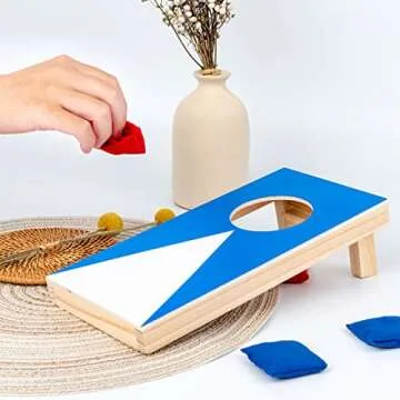 Portable Mini Desktop Cornhole Game Set for All Ages