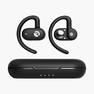 Raycon Open Earbuds – True Wireless Open Ear Bluetooth Headphones, Hook Design, IPX5 Water Resista...