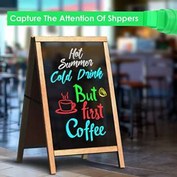 GOTIDEAL 12 Colors Jumbo Window Markers,Thick Car Markers, Chalkboard Markers for Kids Restaurant, Blackboard, Glass, Bistro, Car Paint Wet Erasable, 3 in 1 Nib, 2 Metallic Colors Inlcuded 15mm