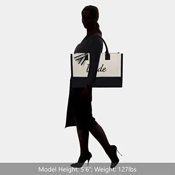 TOPDesign Canvas Tote for Bride and Bridesmaids Gifts