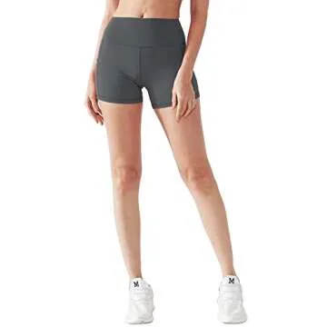 High Waist Yoga Shorts with Pockets - Comfort & Style