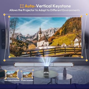 Smart Mini Projector XGODY Gimbal5 Fully Portable HD