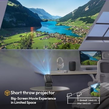 Smart Mini Projector XGODY Gimbal5 Fully Portable HD