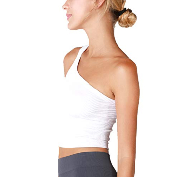 NIKIBIKI Seamless One Shoulder Crop Top – Chic & Comfortable