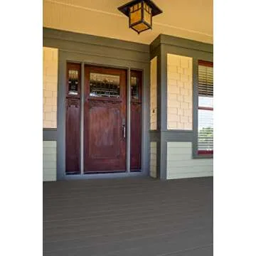 KILZ Over Armor Wood & Concrete Resurfacer, Exterior, Textured, Slate Gray, 1 Gallon