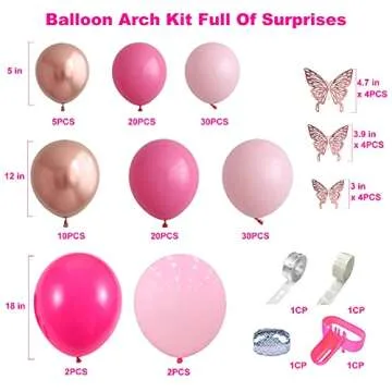 Elegant 130 PCS Balloon Garland Kit for Any Event