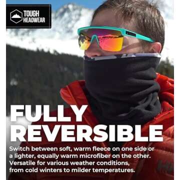 Tough Headwear Winter Neck Gaiters for Men & Women