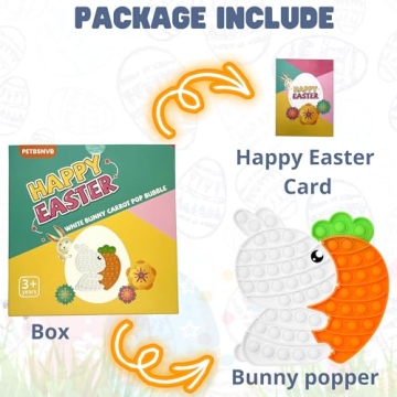 Bunny Carrot Pop Bubble Fidget Sensory Toys for Kids