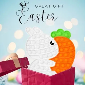 Bunny Carrot Pop Bubble Fidget Sensory Toys for Kids