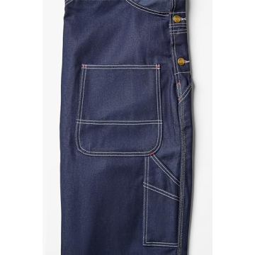 Dickies Men's Indigo Rigid Bib Overalls, 30W x 30L