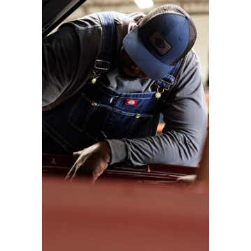 Dickies Men's Indigo Rigid Bib Overalls, 30W x 30L