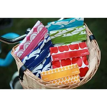 Lunchskins Reusable Sandwich Bag Navy Blue Shark