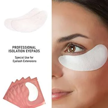 VEYES INC 50 Pairs Pink Hydrogel Eye Patch Eyelash Extension Natural Lint Free Under Eye Gel Pads Lash Extension Supplies & Beauty Tools