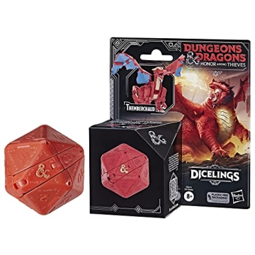 Dungeons & Dragons Honor Among Thieves D&D Dicelings Red Dragon Themberchaud Collectible, Monster Di...