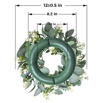 IRONLAND 12" Eucalyptus Wreath for All Seasons