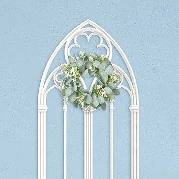 IRONLAND 12" Eucalyptus Wreath for All Seasons