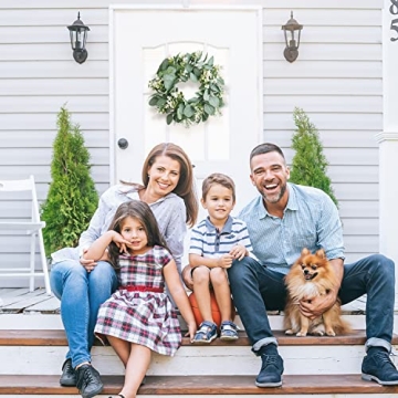 IRONLAND 12" Eucalyptus Wreath for All Seasons