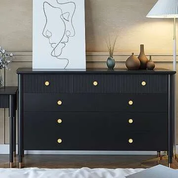 RZDEAL 4pcs Solid Brass Cabinet Knobs Pulls Cabinet Drawer Dresser Gold Knobs Modern Handles Knobs(1"x1"/25mmx25mm),Brushed Brass Finish