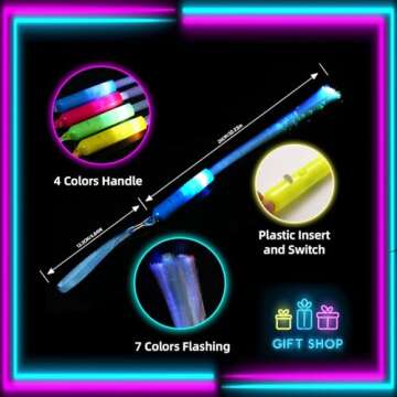 BouQuw 25 Pack Glow Sticks Mardi Gras Party Supplies ,Glow in the Dark Party Supplies,3 Models Flash...