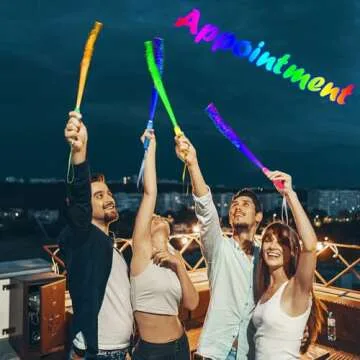 BouQuw 25 Pack Glow Sticks Mardi Gras Party Supplies ,Glow in the Dark Party Supplies,3 Models Flashing Sticks, Fiber Optic Wands Light up Sticks Fit Wedding Birthday Easter valentine's day