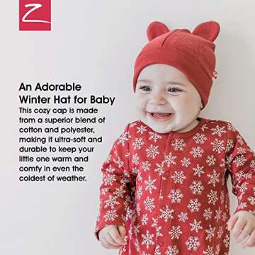 Zutano Unisex Baby Fleece Hat, Winter Baby Hat for Boys and Girls, Cold-Weather Baby Gear, Infant Cap