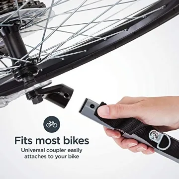 Schwinn Echo Child Bike Trailer, Max of 2 Children with Total Weight of 80 lbs., Canopy, 20-Inch Air-Filled Tires, Yellow/Grey